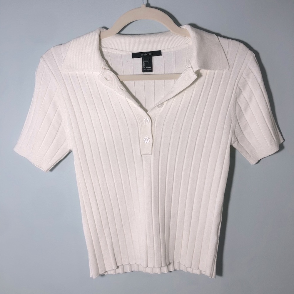 NEW WITH TAGS. Collared White Shirt